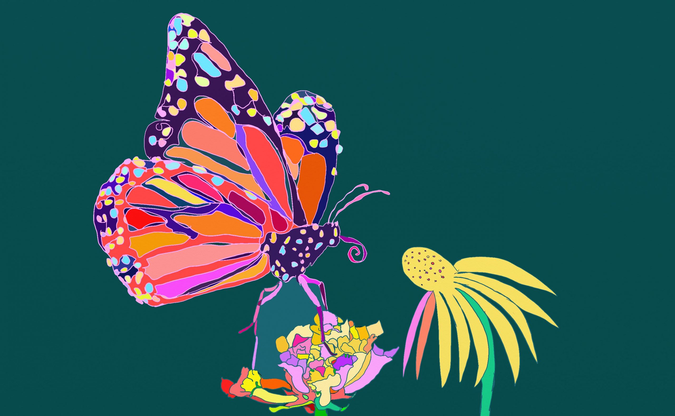 An artwork of a butterfly by Sonny Bean