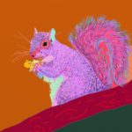 An artwork of a squirrel by Sonny Bean