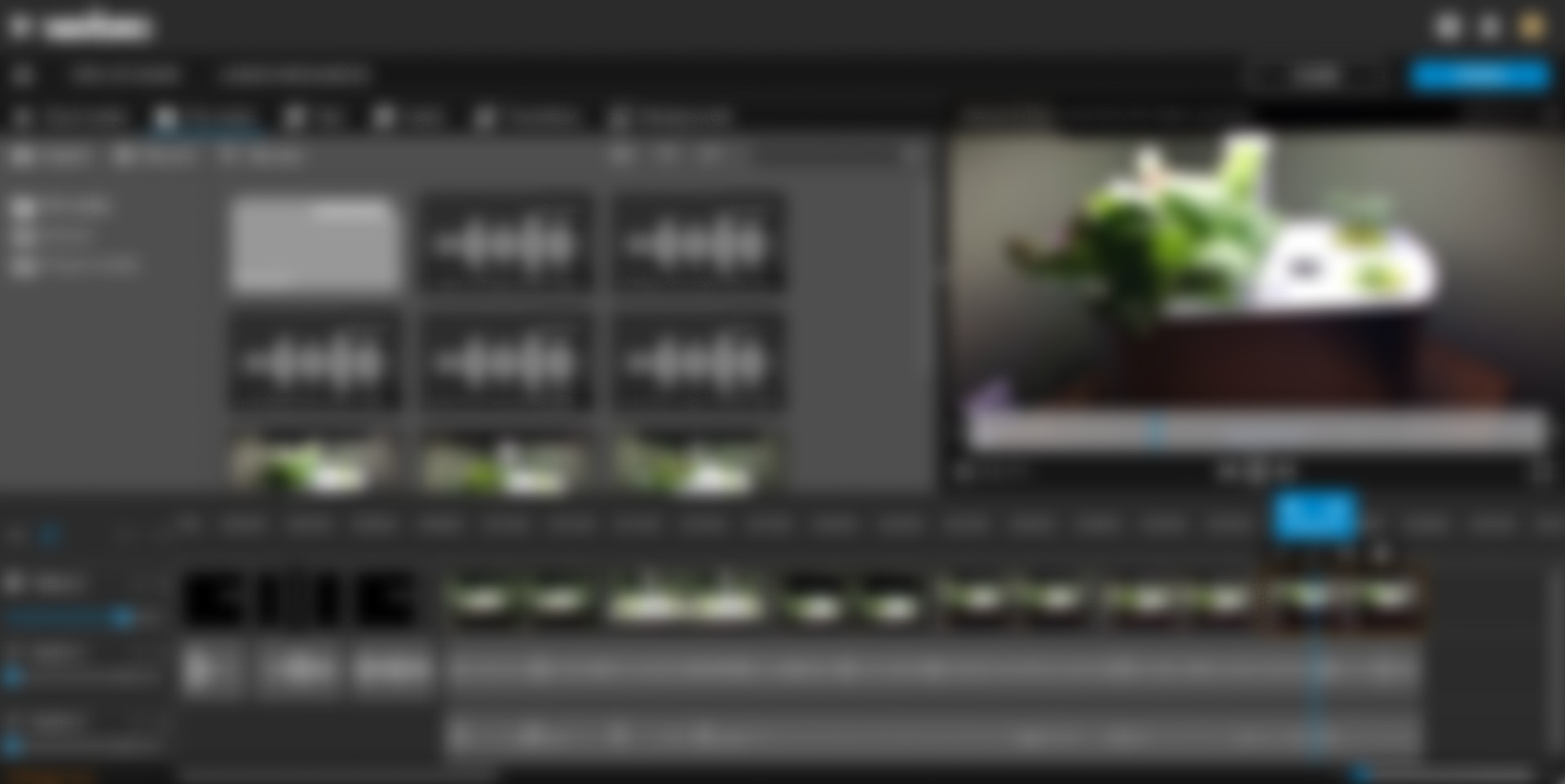 A screenshot of a WeVideo project